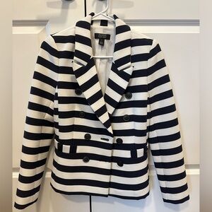 Atlantic Pacific Halogen navy stripe blazer size 2